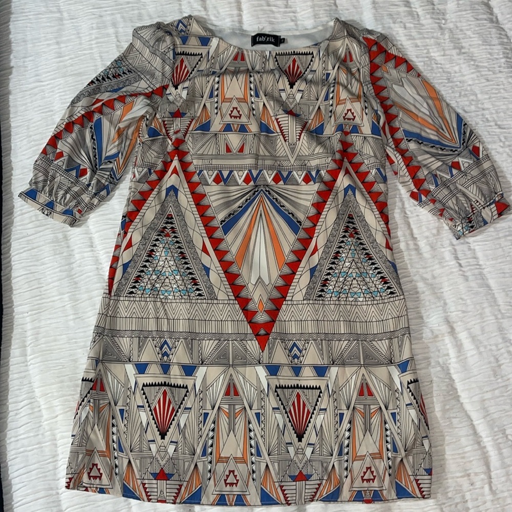 Fabrik Cream Mini Dress